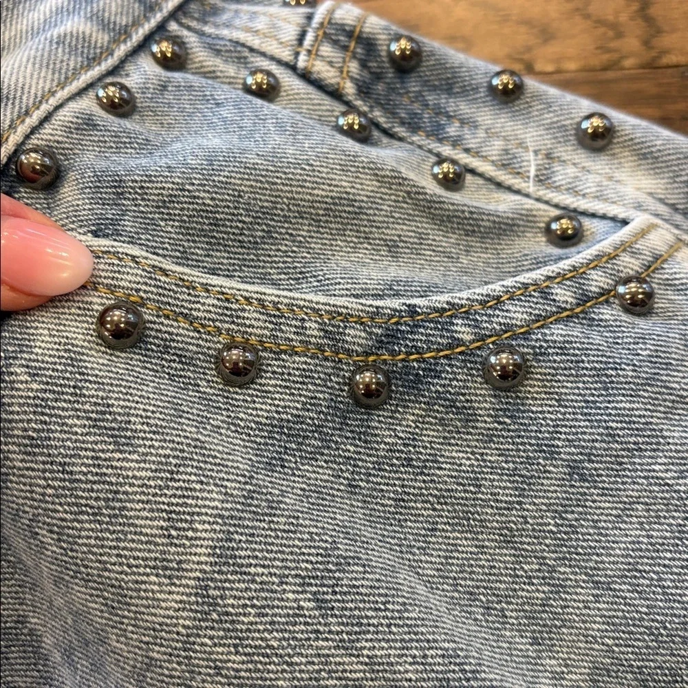 Vocal USA Studded Denim Shorts Jean